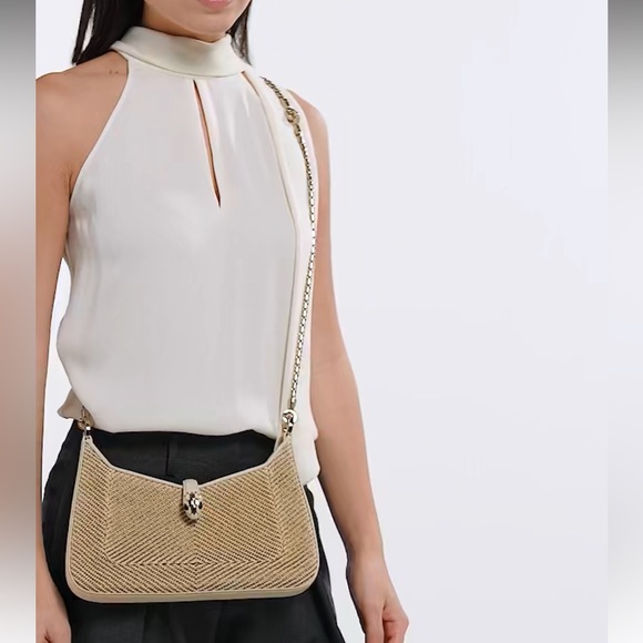 *NIB* Bulgari Serpenti Forever, Chevron & Leather - Picture 2 of 15